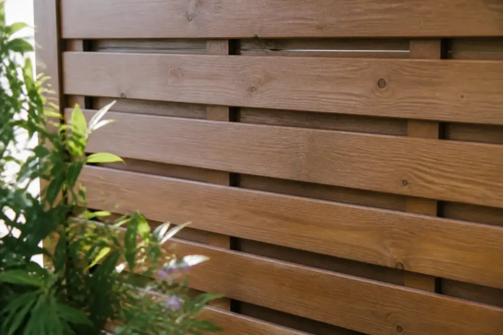 Panneau de bois sable recouvert de saturateur